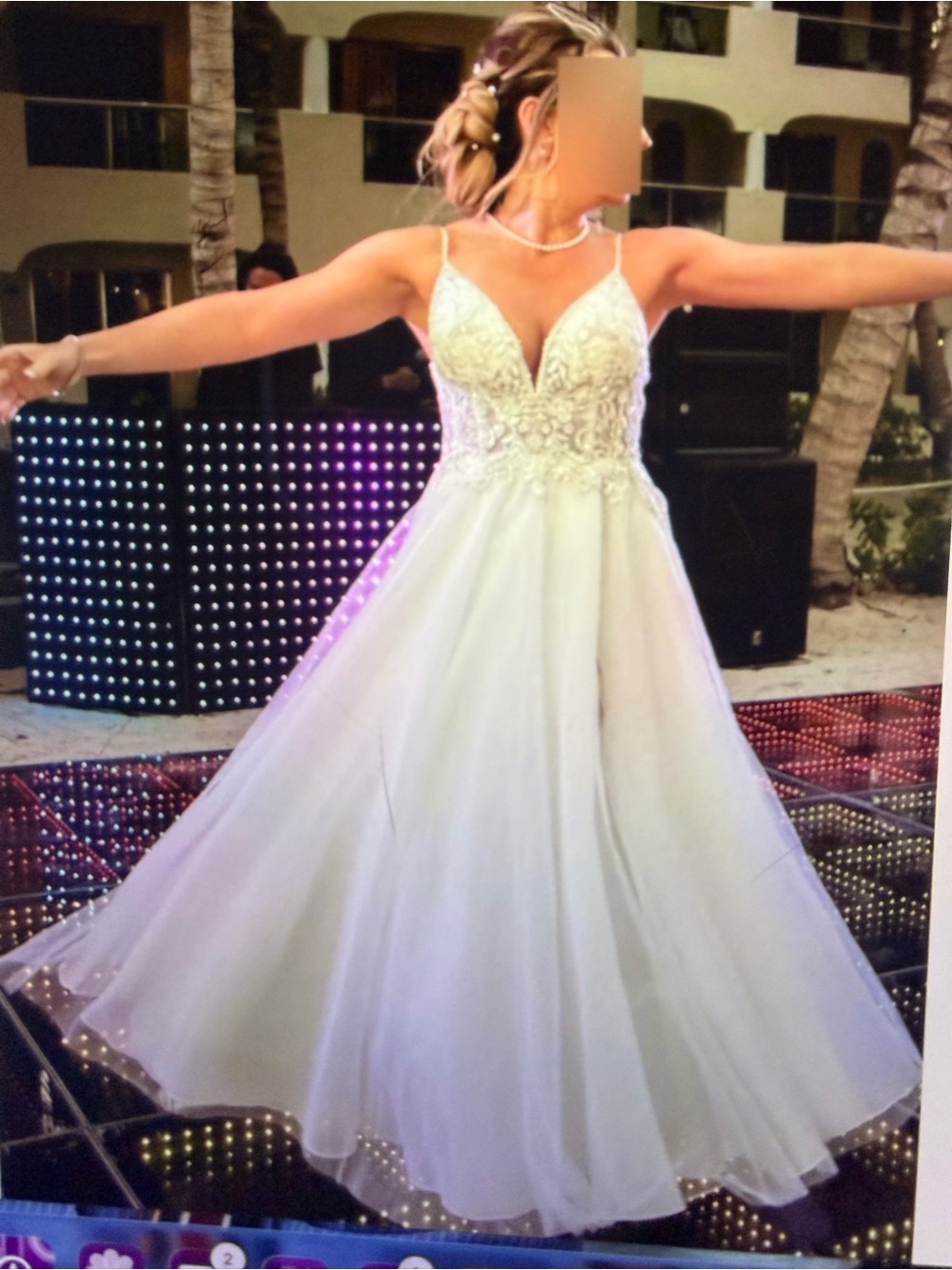 Signature Galina wedding dress soft pink